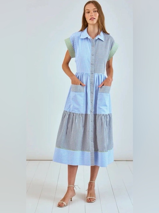 HUNTER BELL Dresses & Skirts - NWT HUNTER BELL Sarah Dress Croquet Stripe